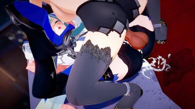 Eula's & Lisa's Futanari Fuck Fest in Genshin Impact