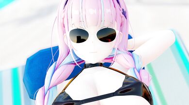 Fucking on the Sandy Beach with Minato Aqua in HMV Series Part 1 [Uncensored]