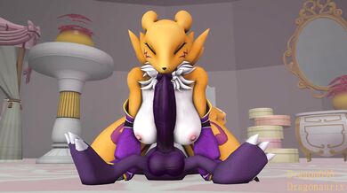 Renamon's Deep Throat Blowjob for Impmon