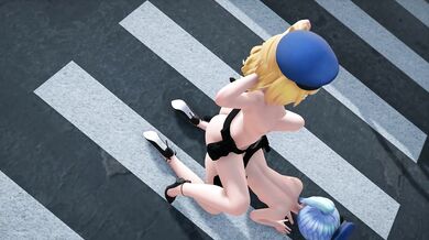 Rin and Miku's Lewd Dance of Lustful Lips - Give Me More