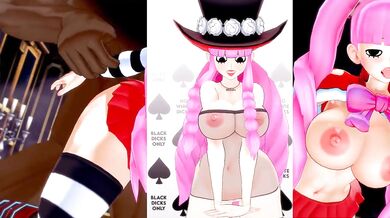 Nami and Boa's Booty Swing (Interracial Threesome Erotica)