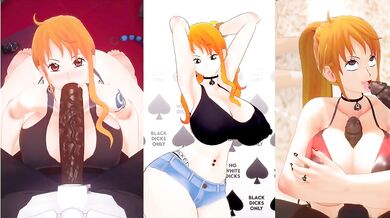 Nami and Boa's Booty Swing (Interracial Threesome Erotica)