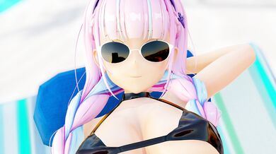 Aqua Minato Tanned HMV Series Part 1: Fucking on the Beach