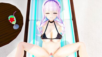 Aqua Minato Tanned HMV Series Part 1: Fucking on the Beach