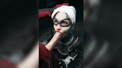 Superheroes Never Last Long Enough: Felicia Blows Spider-Man in 3D