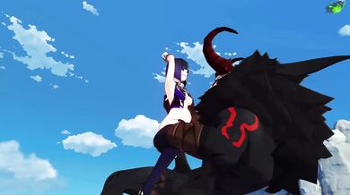 Tiny Girl Gets Stuffed with Huge Dick in Animation