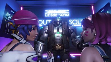 Kiriko's Ticket to Ride with D.va Ends in a Mega Orgasm