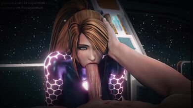 Sexy Space Bounty Hunter Samus Aran Gets Filthy in Zero-Gravity Orgy