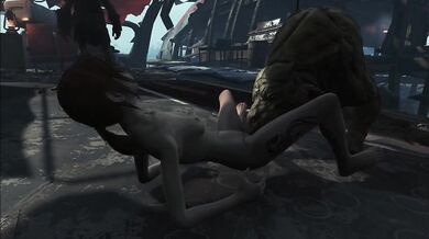 Ellie's Hound-Filled Fuckfest