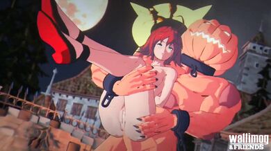 Jack-O-Halloween Valentine Cock in Handy