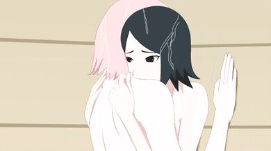 Sakura and Sarada's Steamy Shower Scene [Optimystic]
