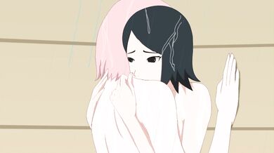 Sakura and Sarada's Steamy Shower Scene [Optimystic]