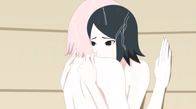 Sakura and Sarada's Steamy Shower Scene [Optimystic]