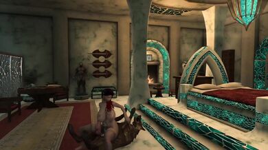 Bred by the Beastly Hero: The Erotic Adventures of Skyrim's Ninpho and Her Beloved Wolf Companion