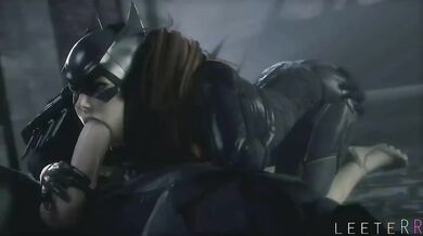 Batgirl Blowjob Bonanza with the Dark Knight - Leeterr