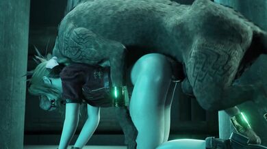 Busty Aerith Gets Screwed by Red in High-Quality 3D!