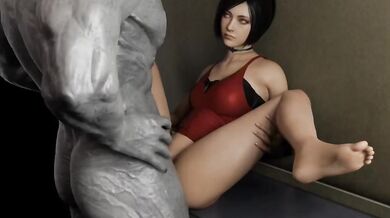 Ada Wong's Tight Ass Pounded Hard in Anal Sex
