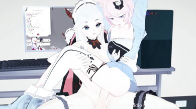 Futa on Female Action with Veibae and Nyanners [VSHOJO]