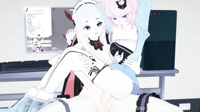 Futa on Female Action with Veibae and Nyanners [VSHOJO]