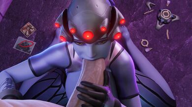 Widowmaker's Deep Throat Orgy in the Night Club