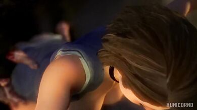 Jill Valentine's Wet and Messy Hunting Grounds