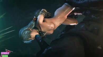Face Down Talim Sucks a Cock in Soul Calibur's Epic Battle