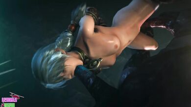 Face Down Talim Sucks a Cock in Soul Calibur's Epic Battle
