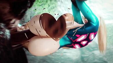 The Greatest Fuck in the Universe: Samus' Anal Invasion by Khnum's Colossal Cock with Explosive Sounds of Pleasure
