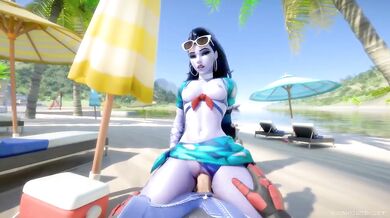 Widowmaker's Beach Fun with Ellowas