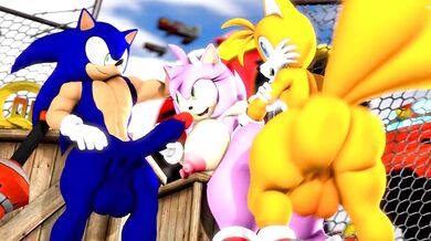 Savage Sonic and Tails Rescue Amy from the Shattered Shores