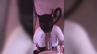 Asian Beauty Gives a Blowjob from Your Point of View - 3D Virtual Reality Experience