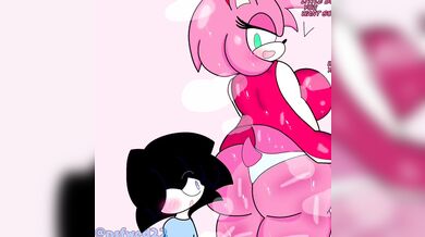 Amy Rose Gets Fucked by Angelonce in a Reverse Cowgirl Position