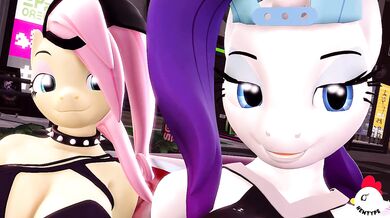 Pinkie Pie & Rainbow Dash Licking Each Other's Ass