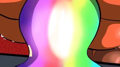 - Rainbow Dildo Slammed Deep Inside Femboy Flareon's Tight Ass