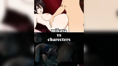 Mikasa Versus The Cast: A Hentai Porn Parody