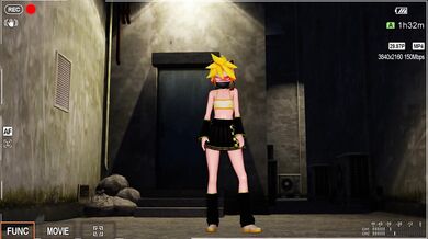 [MMD] Len's Midnight Transformation into a Sexy Femboy Cam Stripper