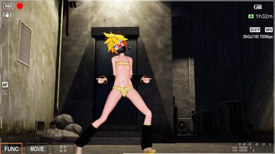 [MMD] Len's Midnight Transformation into a Sexy Femboy Cam Stripper