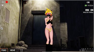 [MMD] Len's Midnight Transformation into a Sexy Femboy Cam Stripper