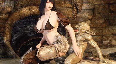 Fucking the Demon Army: Female Warrior's Dark Desires Fulfilled by Horny Goblins