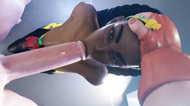 Tight & Wet Fucking: Kimberly's Deepthroat Surprise for Luke after an Intense Sparring Session [RougeNine]
