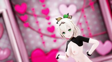 HoloLive Samurai Girl Kazama Iroha's Naughty Striptease and Sensual Lap Dance