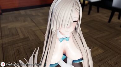 Asuna and Karine's Sexual Encounter - An R-18 MMD Blue Archive