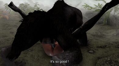 A Tail of Two Hentai Sluts: 2B Gets Clawed by the Big Bad Werewolf (Lizard3469)
