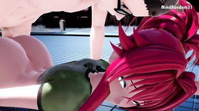 Mommy Daughter Swap: MMD Moyako and Rias Cheating on Each Other