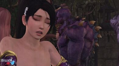 Dead or Alive Girls Experience a Bestial Gangbang