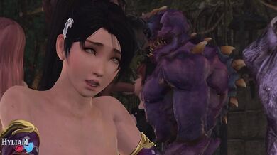 Dead or Alive Girls Experience a Bestial Gangbang