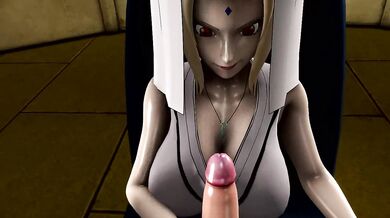 Naruto's Secret Desire: Tsunade's Naughty Handjob