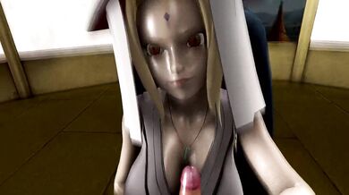 Naruto's Secret Desire: Tsunade's Naughty Handjob