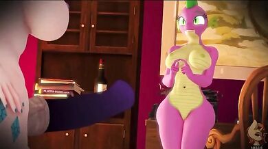 Spike's Lesbian Gangbang