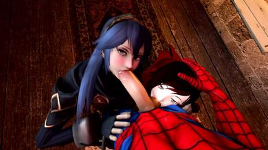Spider-Man's Wet Dream: Ruby Rose vs. Lucina in a Dirty Threesome